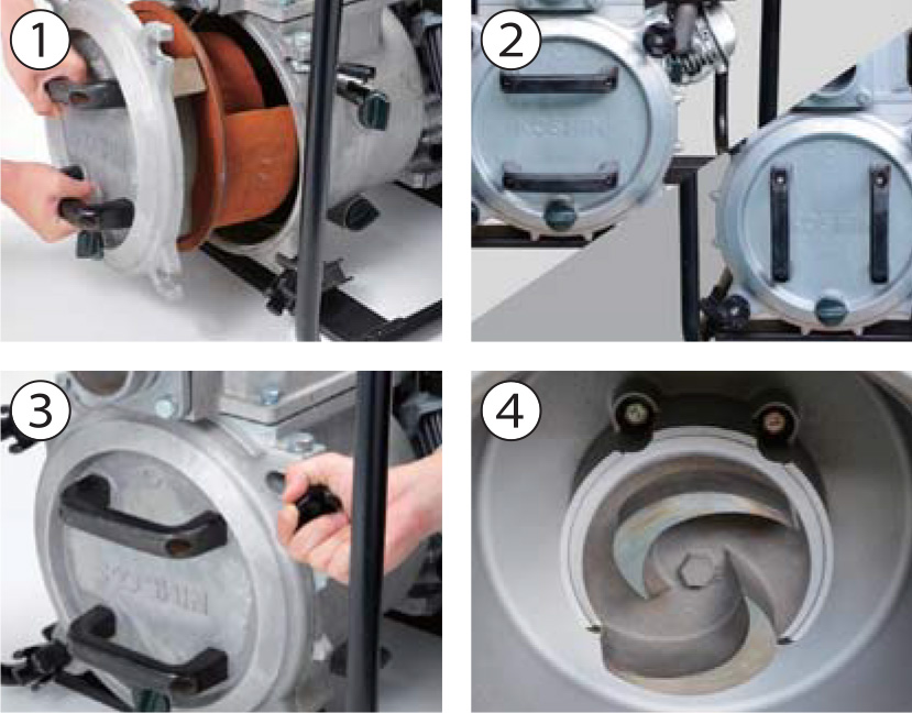 Съемная крышка мотопомпы KTH-100S